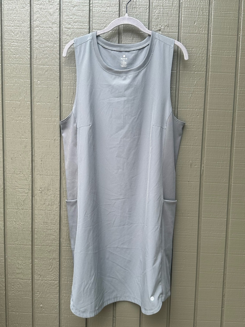 Apana Women's Athletic Tank Dress Green XL Like New